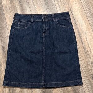 Old Navy Dark Blue Pencil Skirt